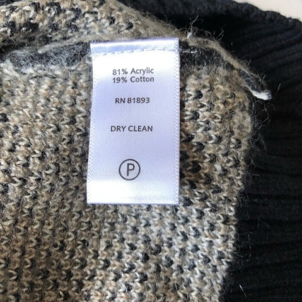 Isaac Mizrahi Knit Floral Intarsia Long Cardigan Sweater Button Front V-Neck M - Picture 10 of 15